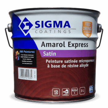 Peinture satinée microporeuse à base de résines alkydes en phase solvant pour la décoration et la protection des surfaces bois à séchage rapide.