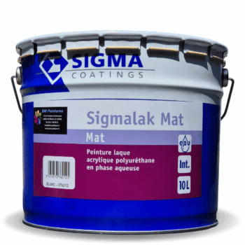 La peinture Sigmalak Mat de chez Sigma, est une peinture laque mate très résistante à base de dispersion polyuréthane acrylique pour l’intérieur.