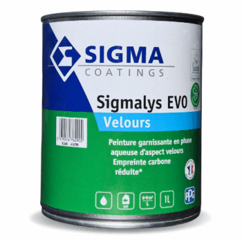 Sigmalys EVO Velours est une peinture acrylique velours pour les travaux neufs et rénovations - murs et plafonds des pièces sèches et humides en intérieur.