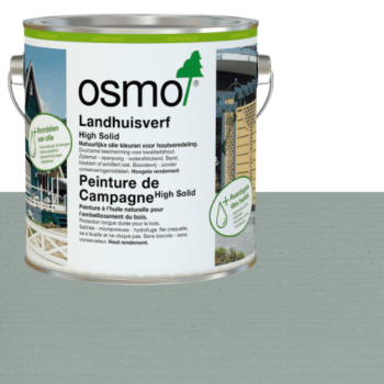 Peinture de campagne gris signalisation Osmo pour façades bois : protection durable, finition microporeuse, résistante aux intempéries. Facile à appliquer.