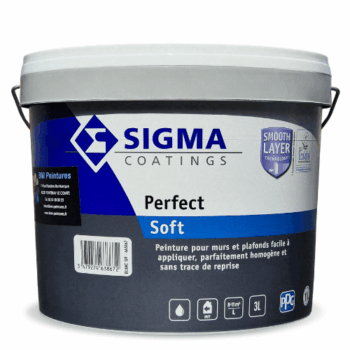 Sigma Perfect soft est une peinture intérieure de haute qualité, facile à appliquer, parfaitement homogène et sans reprises, une peinture Ecolabel.