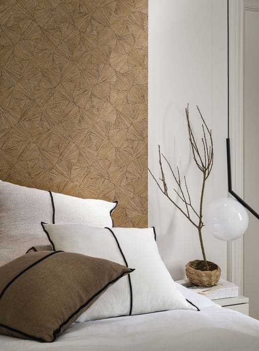 Papier peint Casamance Archipel Lombok Ocre 75321120 ambiance 2