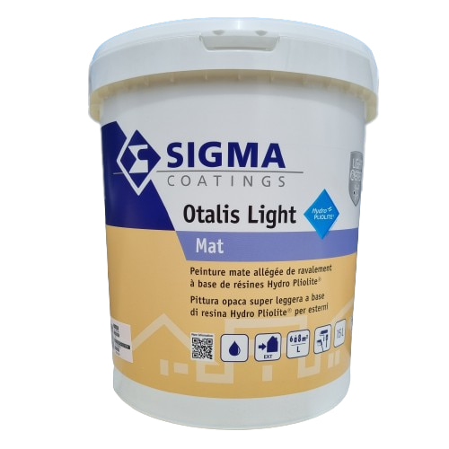 Otalis Light est une peinture mate allégée pour façade à base de résines Hydro Pliolite®