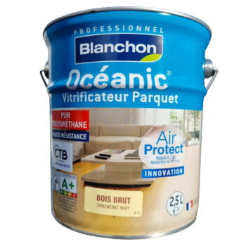 Le vitrificateur parquet Blanchon protège durablement les parquets des agressions chimiques et mécaniques et laisse au bois sa couleur naturelle.