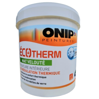 Peinture intérieure Onip, pour la régulation thermique, bénéficiant de la technologie Clean’Odeur qui capte et détruit les odeurs désagréables.