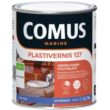 Vernis marin polyvalent pour apporter une résistance durable aux surfaces en bois. Excellente résistance aux UV et aux agressions physiques et chimiques.