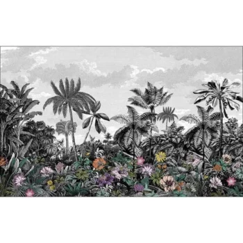 Panoramique Paradise Island de la collection Pimp my Wall, par Caselio. Évadez-vous dans des paysages méditerranéens ou tropicaux avec ce trompe-l'œil.