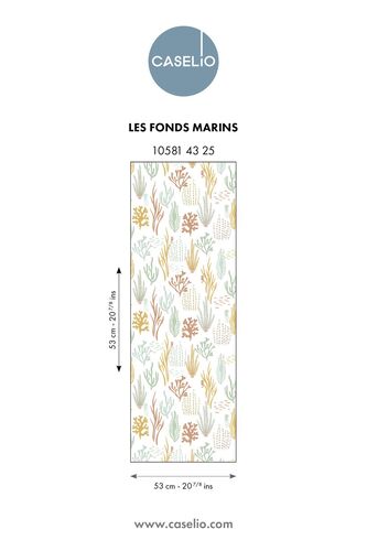 Papier peint Les Fonds Marins de la collection Les Minis Mondes par Caselio. Plongez dans un univers sous-marin enchanteur.