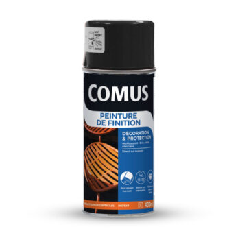 Peinture de finition et de protection Comus pour différents supports (bois, plastique, métal...), disponible en plusieurs teintes.