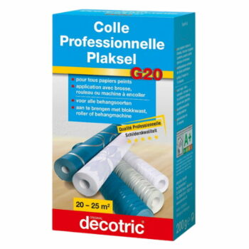 Colle professionnelle idéale pour coller tout type de papiers peints qui s'applique avec une brosse, un rouleau ou une machine à encoller.