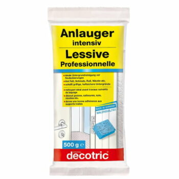 Lessive professionnelle est une poudre rapidement soluble qui enlève les graisses et les salissures sur les matières synthétiques et les surfaces peintes.