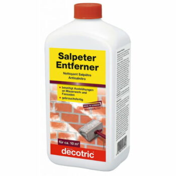 Le nettoyant salpêtre est utiliser pour enlever rapidement et efficacement les traces de salpêtre et les efflorescences sur des supports minéraux.