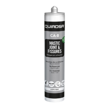 Mastic acrylique à appliquer en cas de scellement de fissures, de joints, de conduits de tôle, ventilation et climatisation.