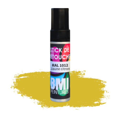 Visuel du stick de retouche RAL 1012 jaune citron