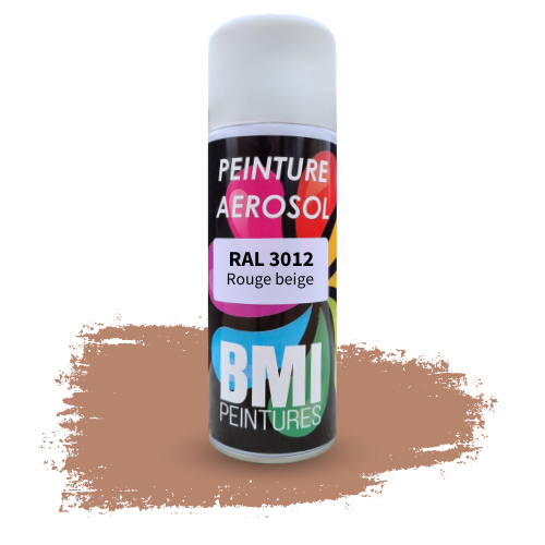 Visuel Peinture aérosol RAL 3012 Rouge beige