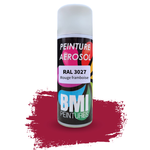 Visuel Peinture aérosol RAL 3027 Rouge framboise