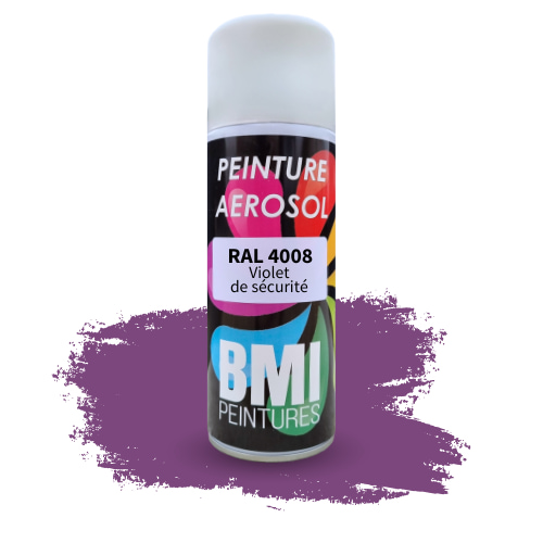 Visuel Peinture aérosol RAL 4008 Violet de sécurité