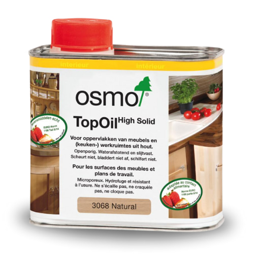 La finition huile cire TopOil de Osmo est parfaite pour protéger les surfaces et les plans de travail en bois massif ou lamellé-collé en intérieur.