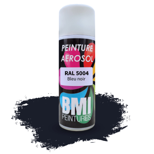 Visuel peinture aérosol RAL 5004 Bleu noir.