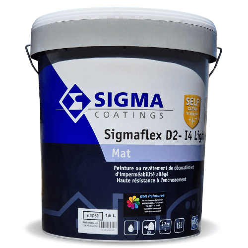 Sigmaflex D2-I4 Light est un revêtement semi-épais (D2-I4) acrylique allégé, anti-encrassement pour un aspect propre et durable dans le temps.