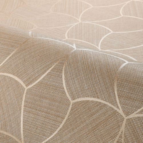 Le papier peint Tressana de la collection Tressora par Casamance évoque la marqueterie et les tressages traditionnels balinais.