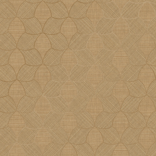 Le papier peint Tressana de la collection Tressora par Casamance évoque la marqueterie et les tressages traditionnels balinais.