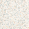 Papier peint Granito de la collection Kitchen Box par Caselio avec effet terrazzo minéral en trompe-l’œil, pour des espaces chics, modernes et lumineux.