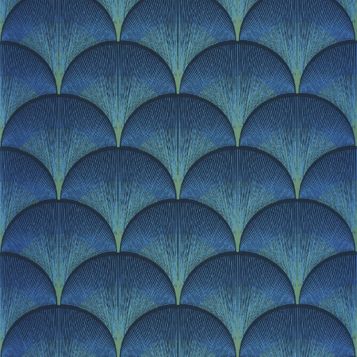 Le papier peint Broadway de la collection Twenties par Casadeco est un motif géométrique inspiré des rideaux de théâtre new-yorkais.