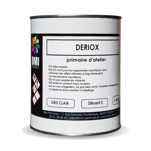 Peinture qui adhère sur les métaux ferreux et alliages. Elle est une excellente sous couche avant une finition PU ou époxy et anticorrosion.