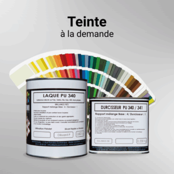Laque polyuréthane professionnelle pour vos supports bruts. Plus de 1000 teintes disponibles. Finition durable, haute adhérence et séchage rapide.