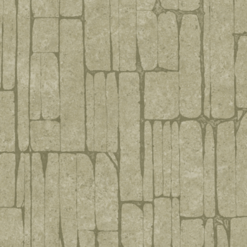 Papier peint Solco, collection Kaolin de chez Arte aux motifs géométriques est inspiré de stries sculptées à la main, textures minérales et tons naturels.