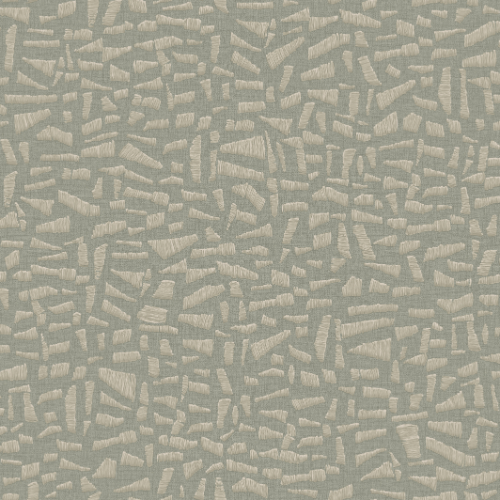 Papier peint Kona – Arte de la collection Lanai : hommage aux côtes hawaïennes, ce motif a été brodé au raphia et retranscrit sur un revêtement en lin.