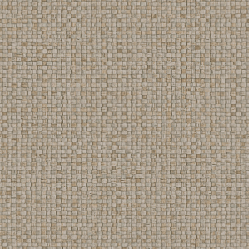 Le papier peint Puna de la collection Lanai de chez Arte propose un motif faux-uni subtil et nuancé inspiré de feuilles de bananiers tissées.