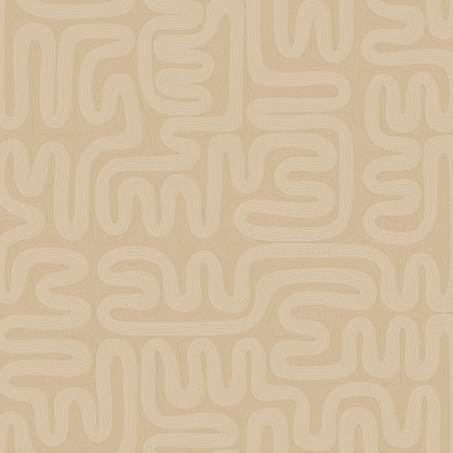 Papier peint Sarana – Arte de la collection Tali : Motif léger et élégant, relief naturel et profondeur unique grâce aux variations d’épaisseur des cordes.