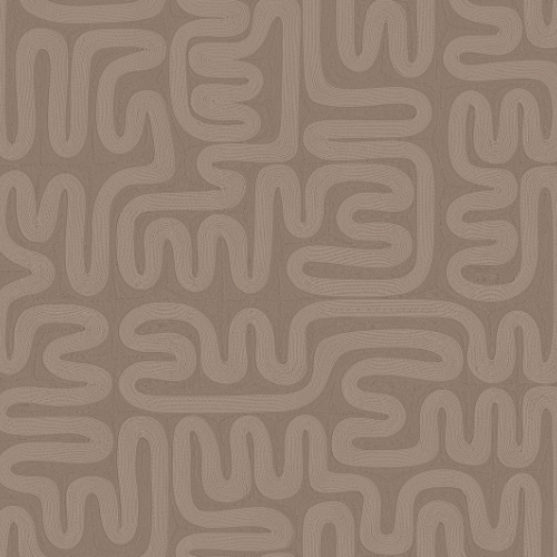 Papier peint Sarana – Arte de la collection Tali : Motif léger et élégant, relief naturel et profondeur unique grâce aux variations d’épaisseur des cordes.