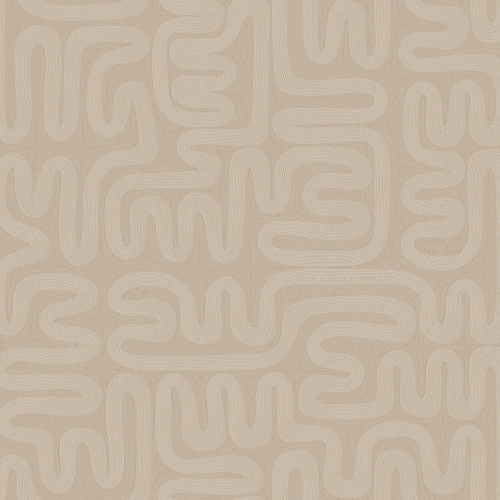 Papier peint Sarana – Arte de la collection Tali : Motif léger et élégant, relief naturel et profondeur unique grâce aux variations d’épaisseur des cordes.