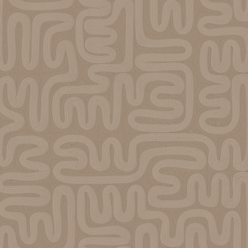 Papier peint Sarana – Arte de la collection Tali : Motif léger et élégant, relief naturel et profondeur unique grâce aux variations d’épaisseur des cordes.