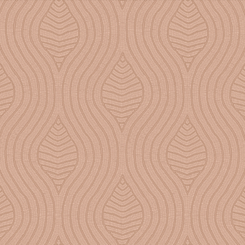 Papier peint Brodelia de la collection Broderies par Casamance se décline en 6 tons doux et contemporains, agrémenté de praline et de nude.