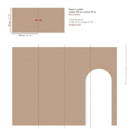 Papier Peint Casamance Broderies Brodelia Praliné Rapport Papier peint Brodelia de la collection Broderies par Casamance se décline en 6 tons doux et contemporains, agrémenté de praline et de nude.