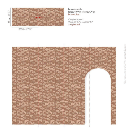 Papier peint Filandra, collection Broderies, Casamance est un motif brodé au fil de chenille et fil mat. Un effet textile élégant, raffiné en ton sur ton.