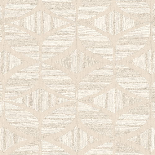 Papier peint Filandra, collection Broderies, Casamance est un motif brodé au fil de chenille et fil mat. Un effet textile élégant, raffiné en ton sur ton.