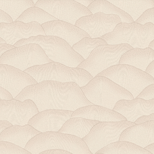 Papier peint Ondula, collection Broderies, Casamance est une texture inspirée des ondulations d’un fil brodé à la main avec des jeux d’ombre et de lumière.