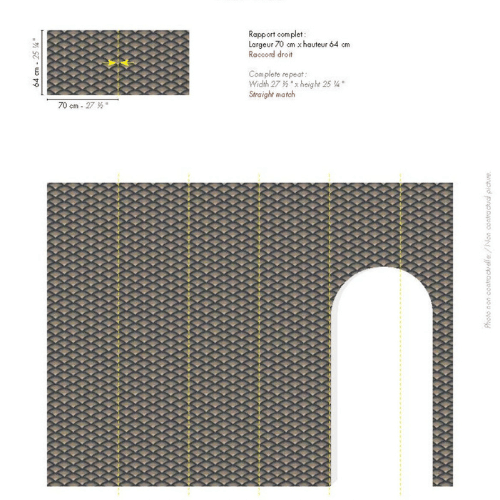 Le papier peint Nami par Casamance, de la collection Légendes s’inspire du mouvement des vagues et de la beauté intemporelle de la mer.