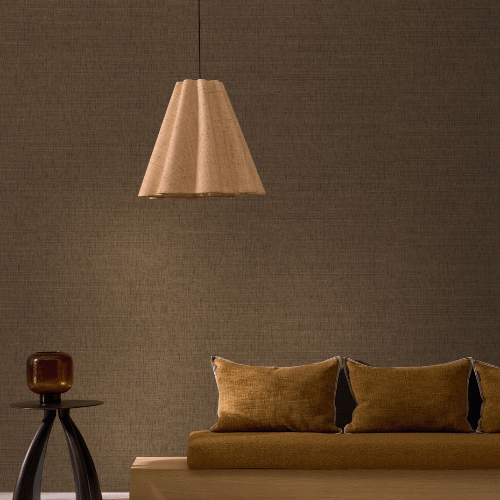 Le papier peint Fibra de la collection Tressora est né de la composition de deux films qui lui confère un beau relief pour un rendu naturel et authentique.