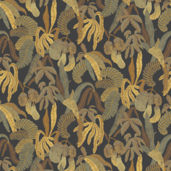 Papier peint Ninfa,collection Romance, Masureel est inspiré d’un jardin romantique, aux teintes pastel et aux motifs floraux délicats et textures raffinées.