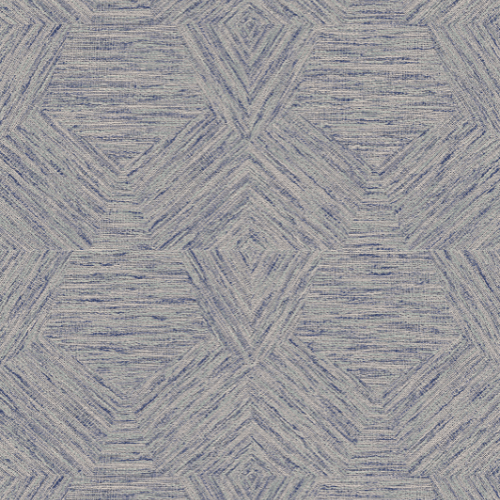 Le papier peint Pentagono de la collection Antigua d'Arte est un revêtement mural à effet bouclé, marié à un motif géométrique pentagonal pour un design doux