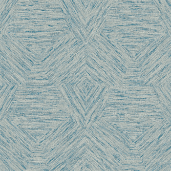 Papier peint Pentagono de la collection Antigua d'Arte est un revêtement mural à effet bouclé, marié à un motif géométrique pentagonal pour un design doux.