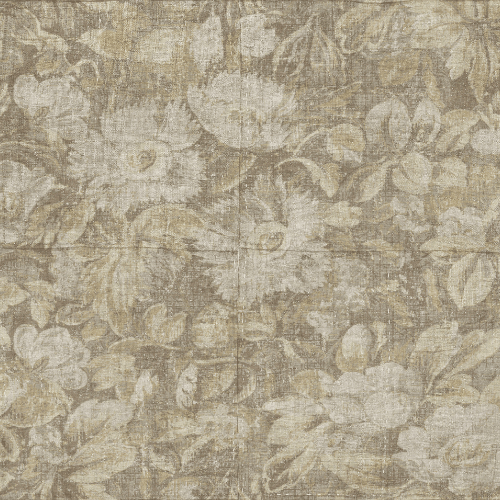Le papier peint Stagionato de la collection Antigua d'Arte propose du floral à l’effet patiné sur une texture lin authentique pour un rendu doux et raffiné.