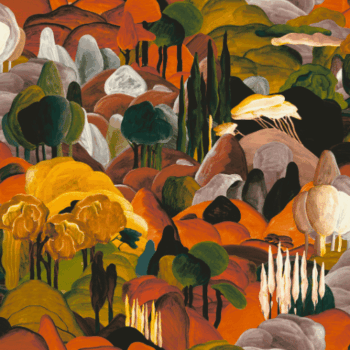 All’ombra dei Cipressi de la collection Décors et Panoramiques d'Arte déploie un paysage toscan vallonné qui invite instantanément à l’évasion.