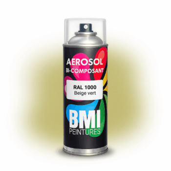 Bombe aérosol bi composant professionnelle pour carrosserie, travaux agricoles, travaux publics, bardages, canalisations, sidérurgie et autres.